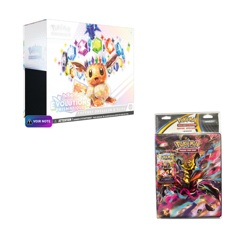 Bundle DUO : ETB Évolution Prismatique + Coffret Portfolio A4 ME2