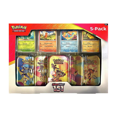 Coffret Costco Pokémon - 5 Mini Tin 151 - EV03.5