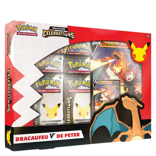 Coffret Dracaufeu-V de Peter - EB7.5 - Collection Célébrations 25 ans
