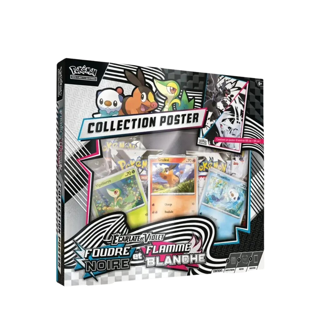 Coffret Poster Pokémon - Flamme Blanche & Foudre Noire - EV10.5