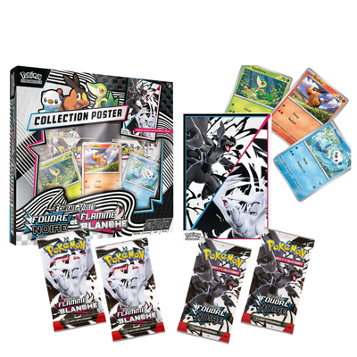Coffret Poster Pokémon - Flamme Blanche & Foudre Noire - EV10.5