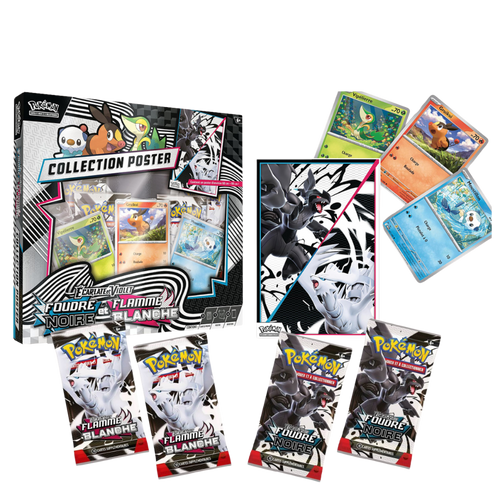 Coffret Poster Pokémon - Flamme Blanche & Foudre Noire - EV10.5