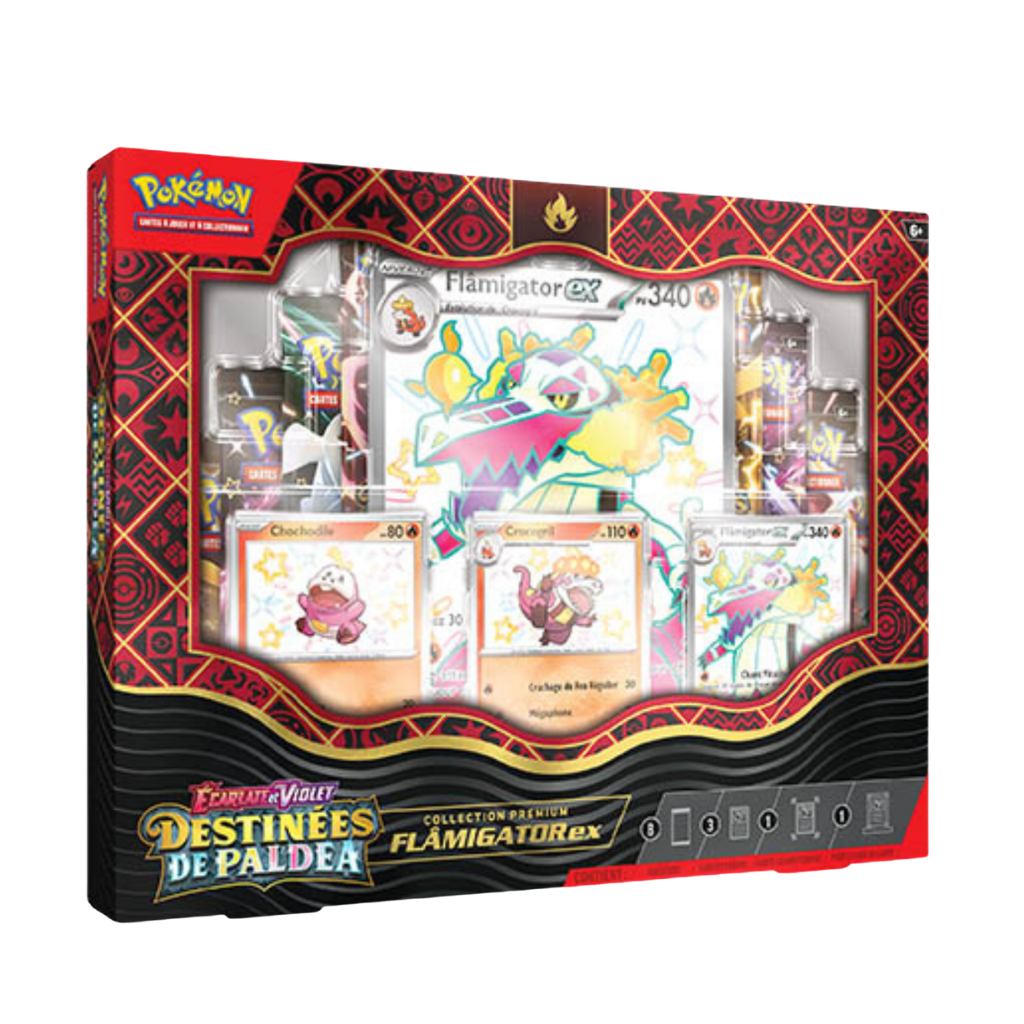 Coffret Premium Pokémon - Flamigator-ex - Destinées de Paldea - EV04.5