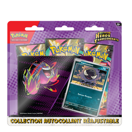Collection Autocollant Réajustable Méga-Évolution : Héros Transcendants - Fantominus