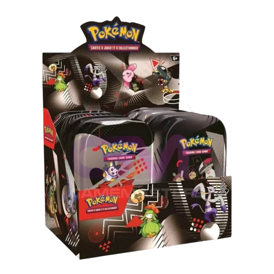 Display – 8 Mini Tins – Foudre Noire & Flamme Blanche – Pokémon EV10.5