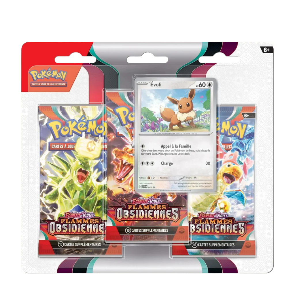 Tripack Pokémon - Flammes Obsidiennes - EV03