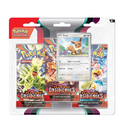 Tripack Pokémon - Flammes Obsidiennes - EV03