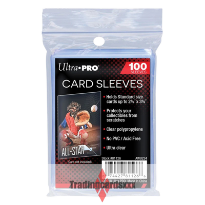 Card Sleeves Ultra PRO transparentes – Lot de 100